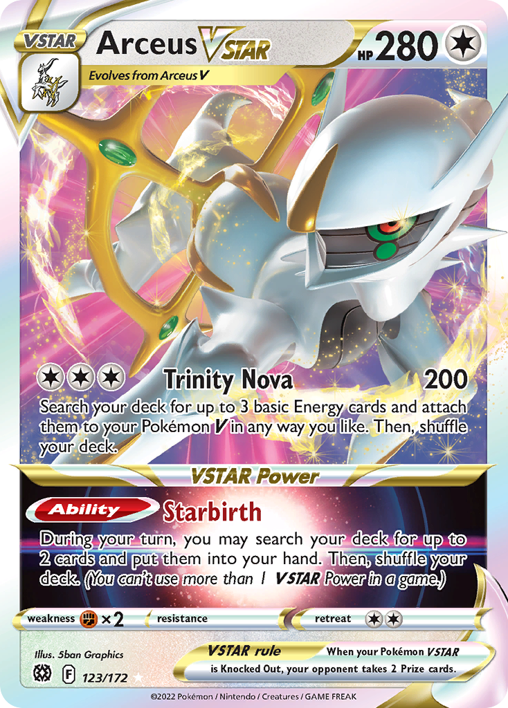 Arceus VSTAR Pokémon card
