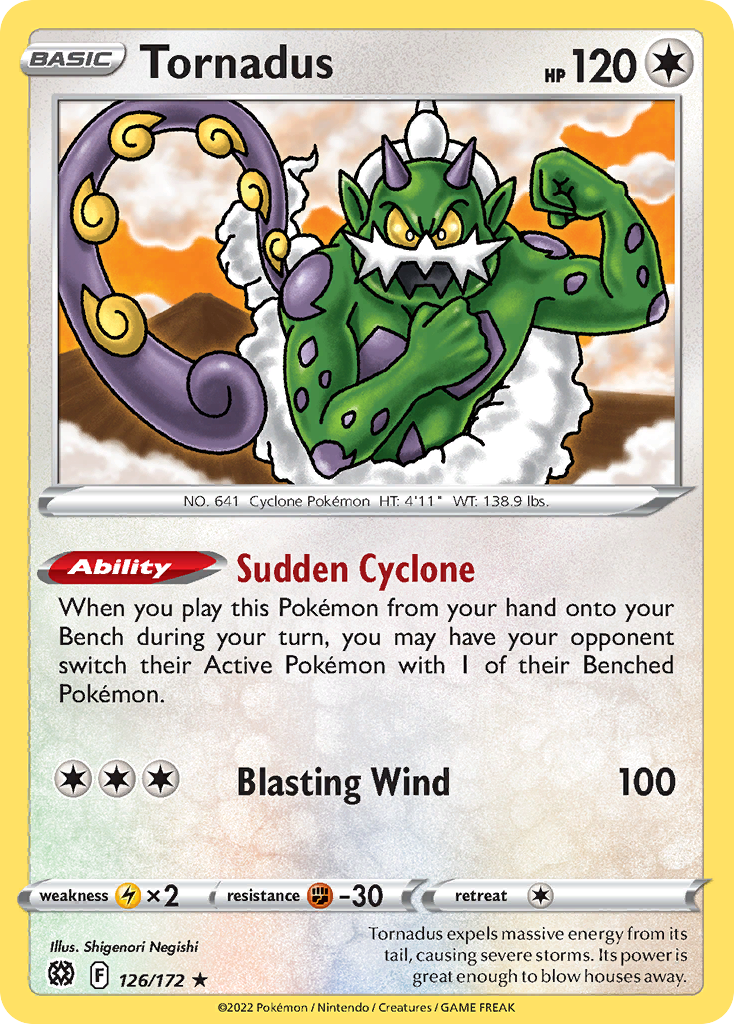 Tornadus Pokémon card