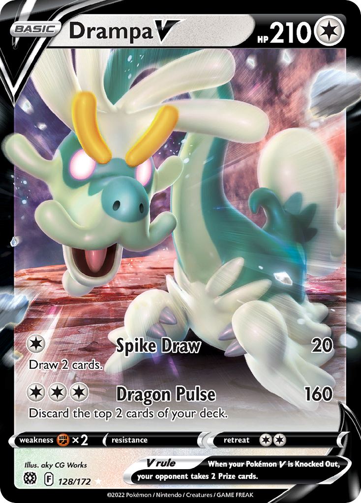 Drampa V Pokémon card