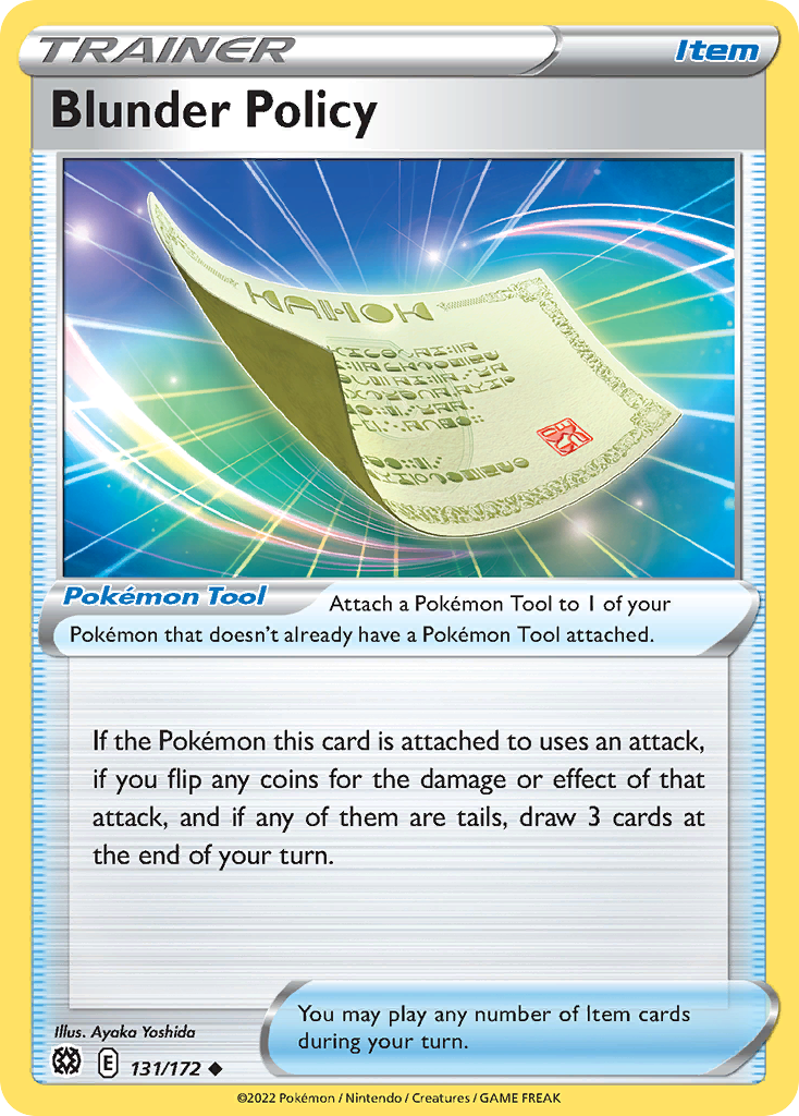 Blunder Policy Pokémon card
