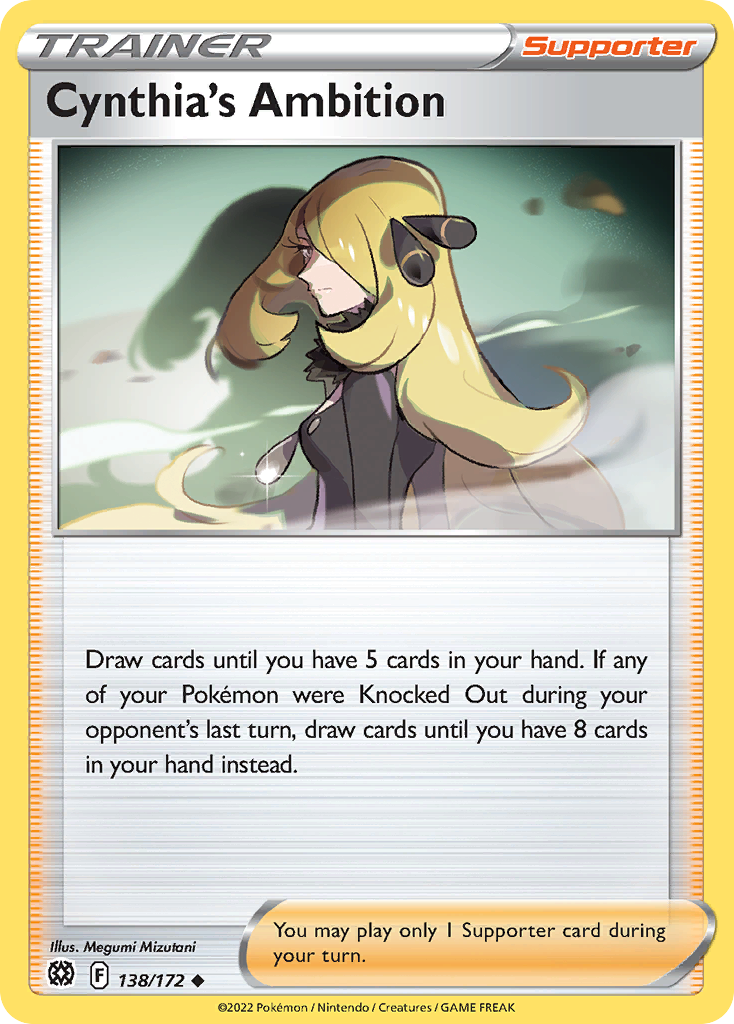 Cynthia's Ambition Pokémon card
