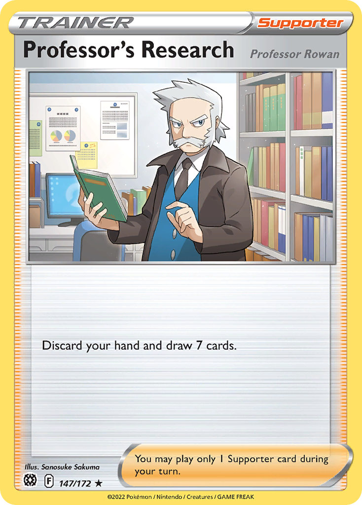 Professor's Research [Professor Rowan] Pokémon card