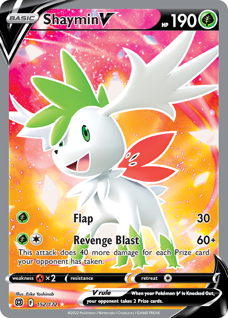 Shaymin V Pokémon card