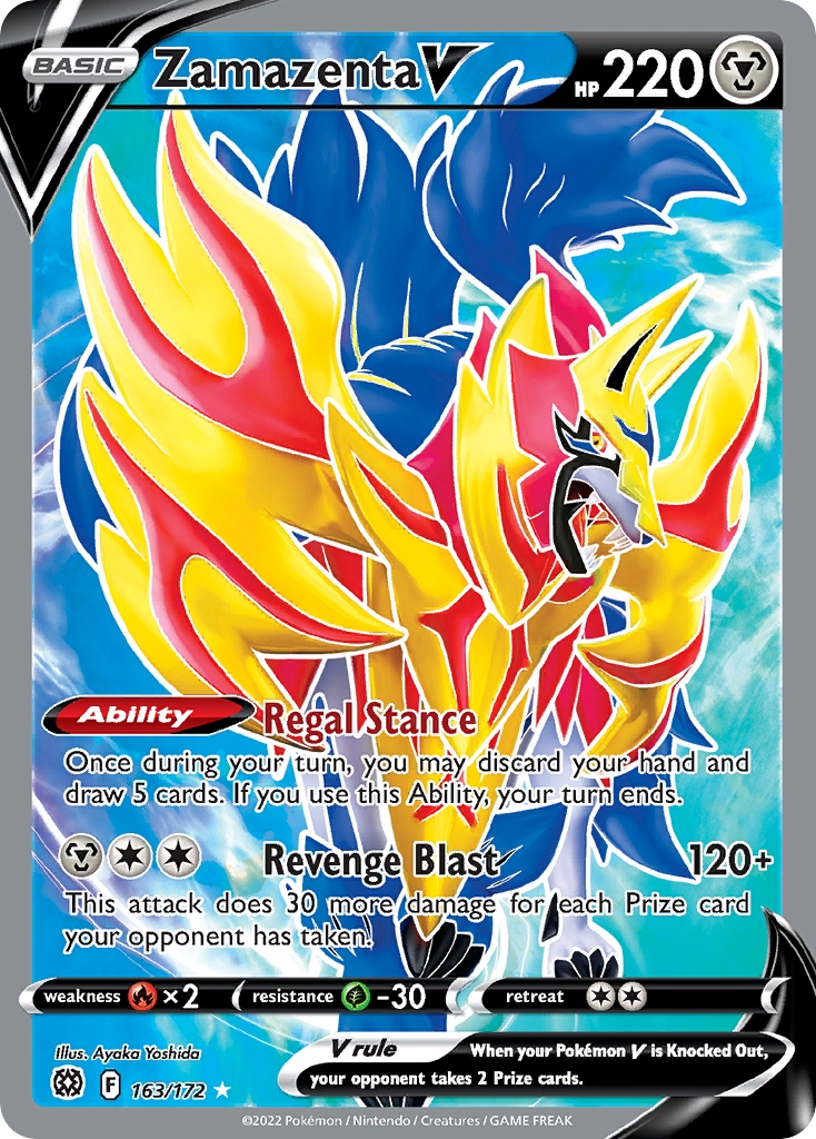 Zamazenta V Pokémon card
