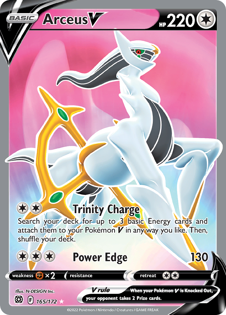 Arceus V Pokémon card