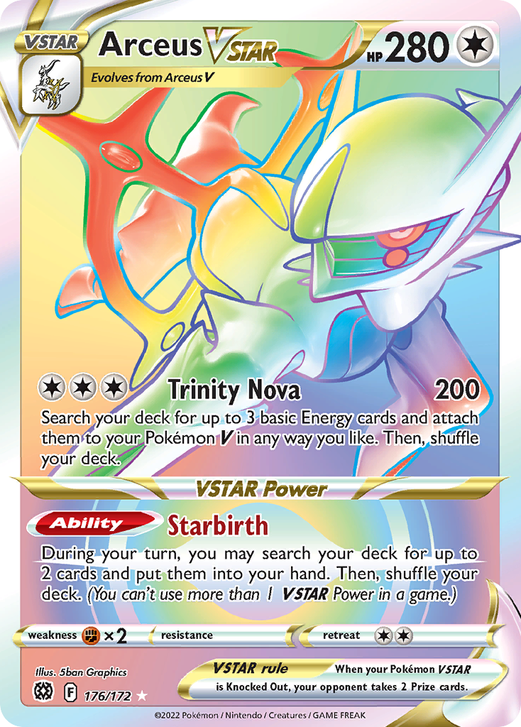 Arceus VSTAR Pokémon card