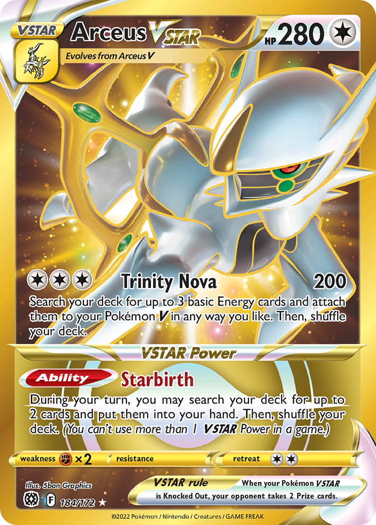 Arceus VSTAR Pokémon card