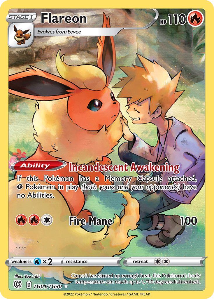 Flareon Pokémon card