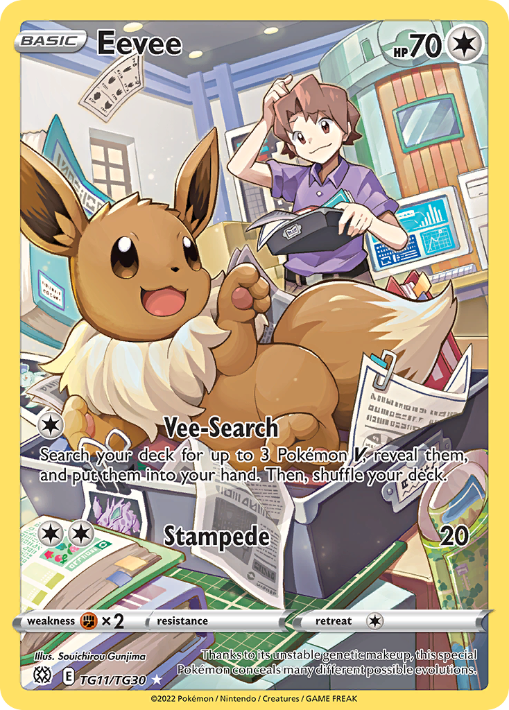 Eevee Pokémon card