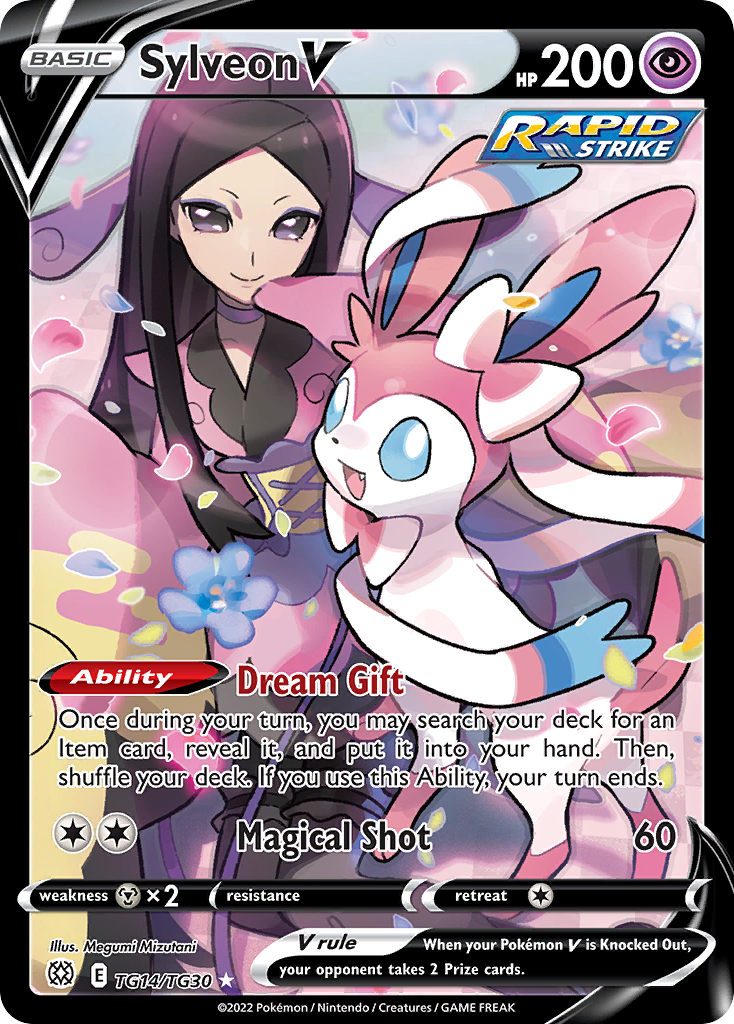 Sylveon V Pokémon card
