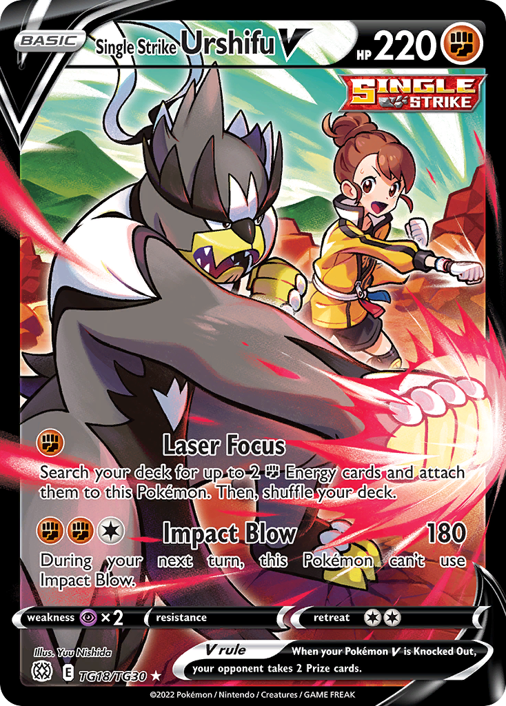 Single Strike Urshifu V Pokémon card