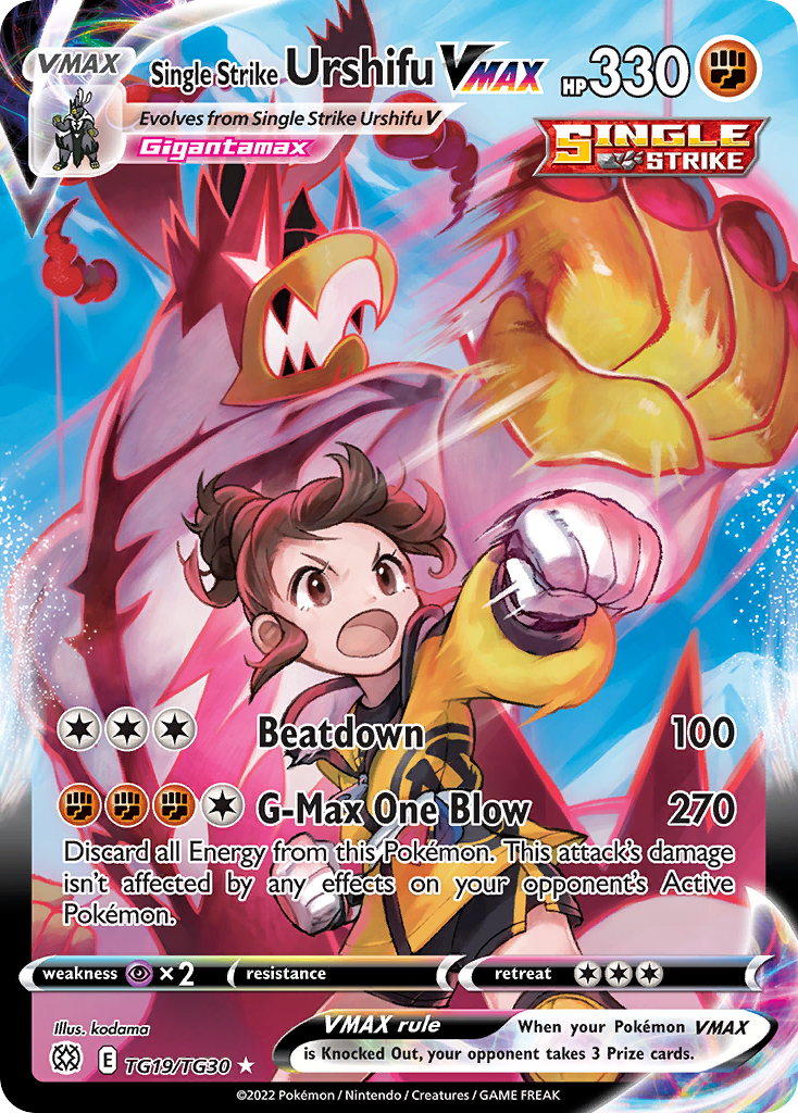 Single Strike Urshifu VMAX Pokémon card