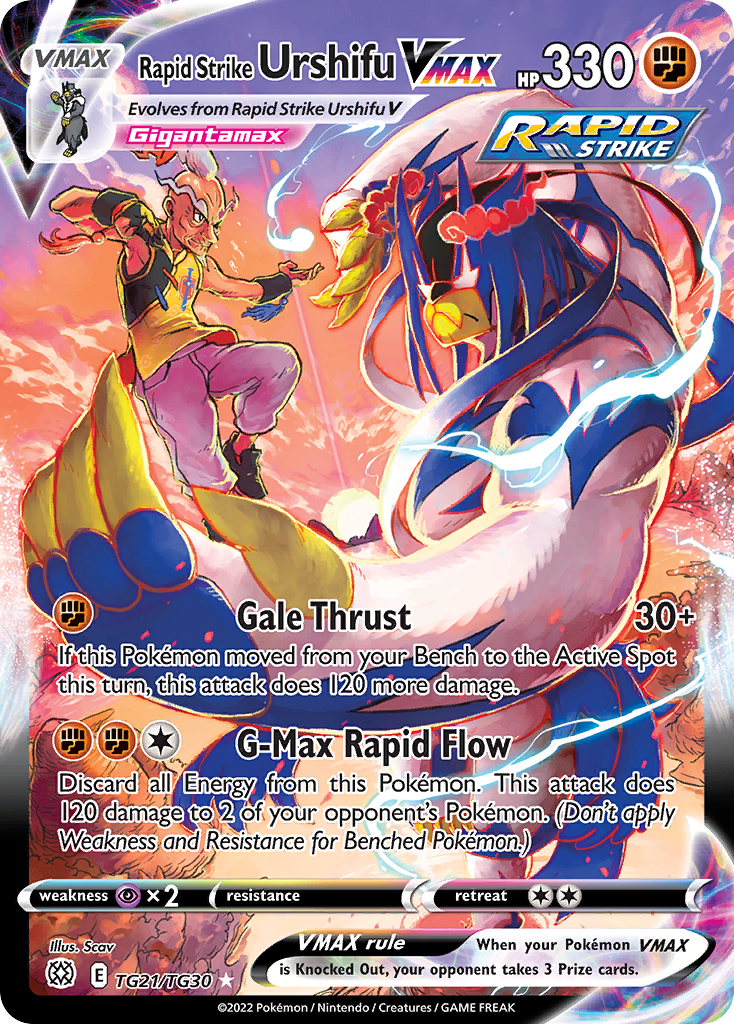 Rapid Strike Urshifu VMAX Pokémon card