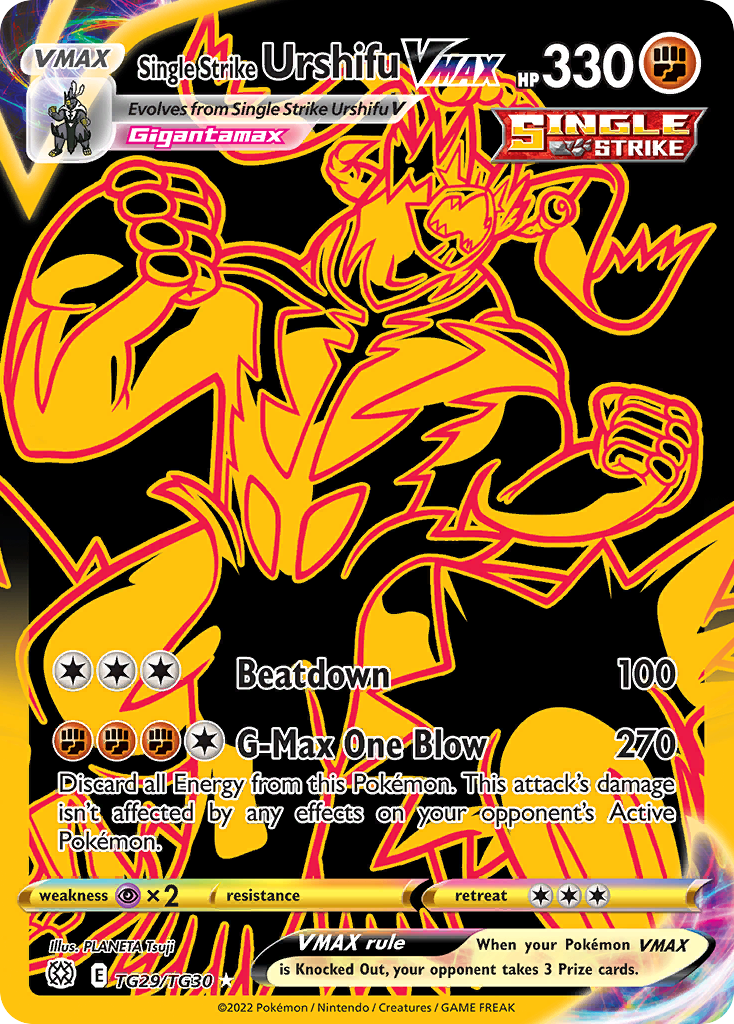 Single Strike Urshifu VMAX Pokémon card