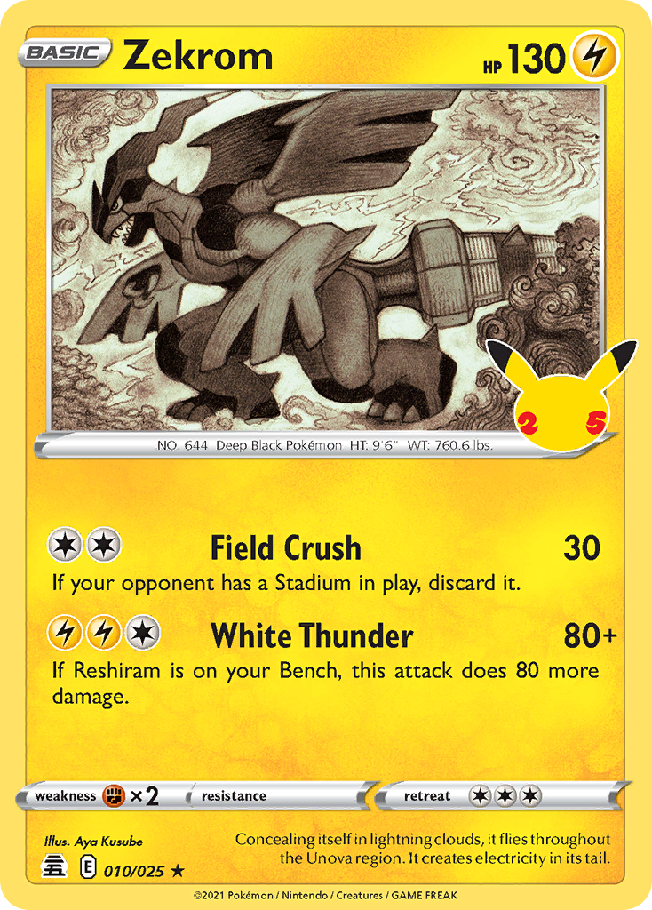 Zekrom Pokémon card