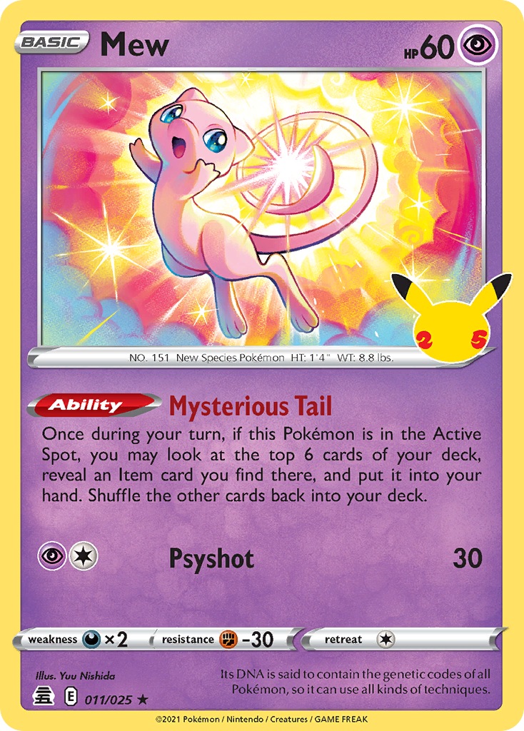 Mew Pokémon card