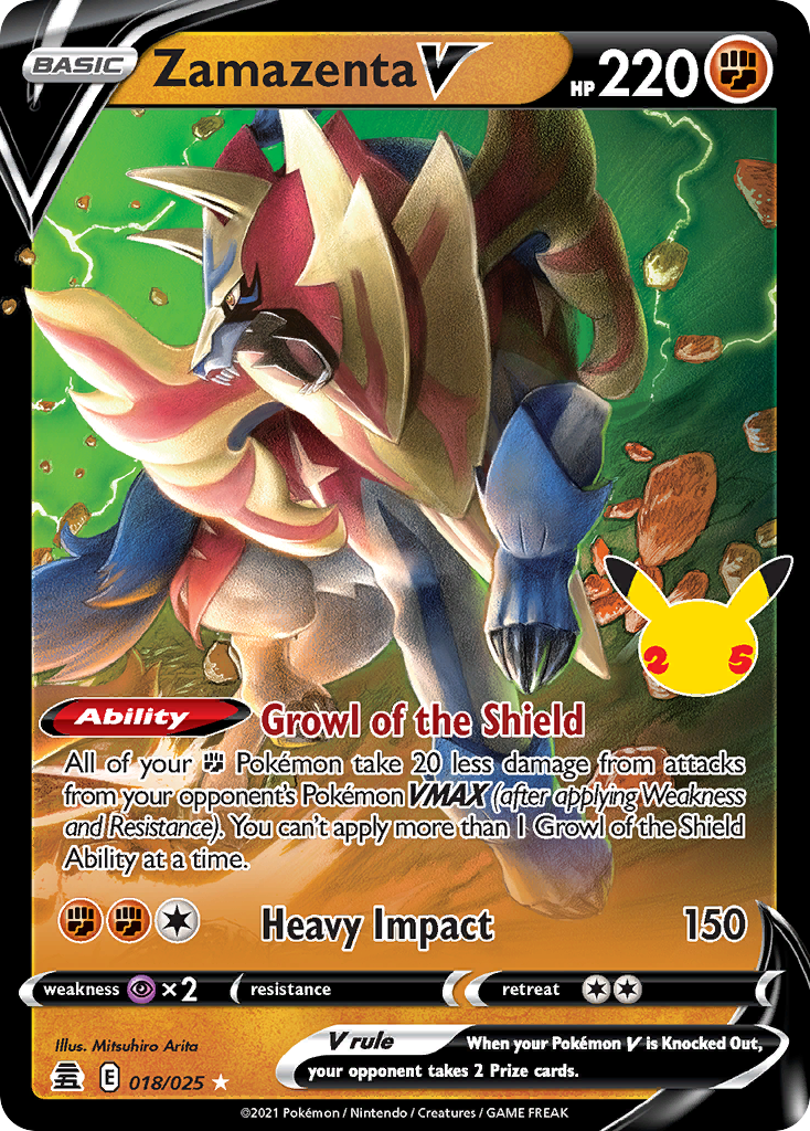 Zamazenta V Pokémon card