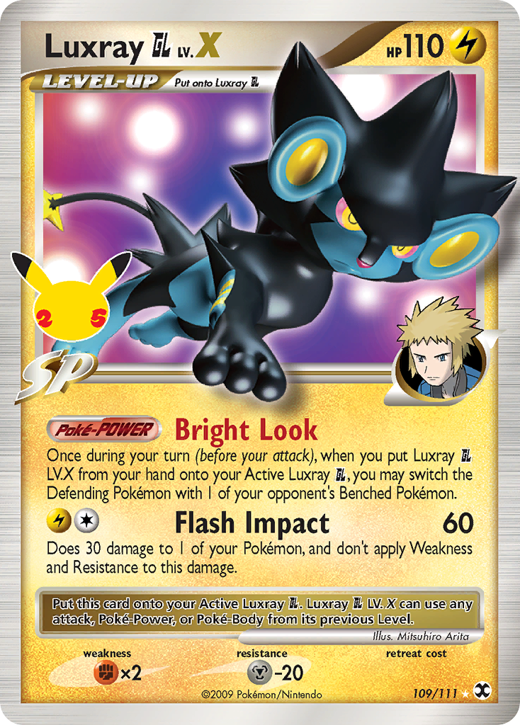 Luxray GL LV.X [Rising Rivals] Pokémon card