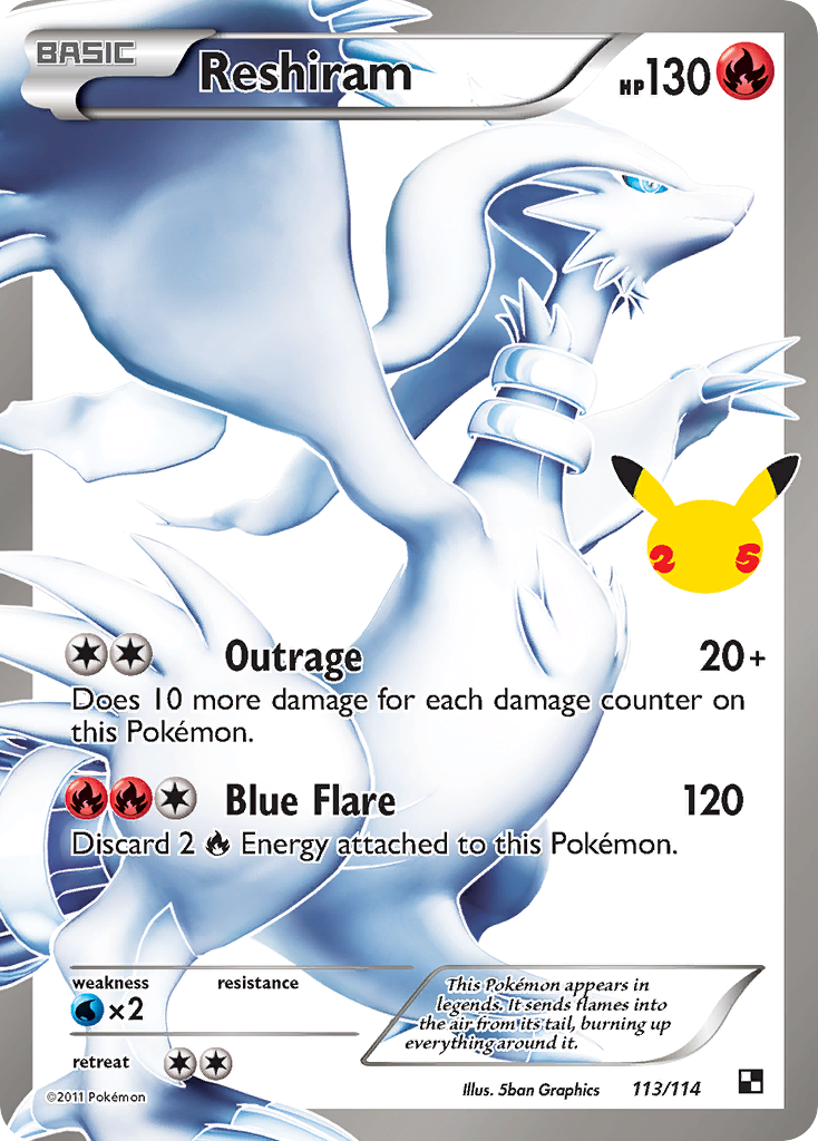 Reshiram [Black & White] Pokémon card