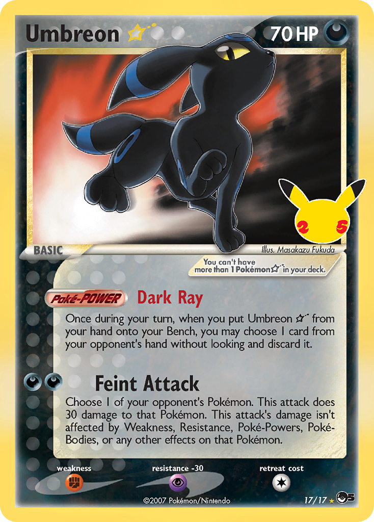 Umbreon Star [POP Series 5] Pokémon card
