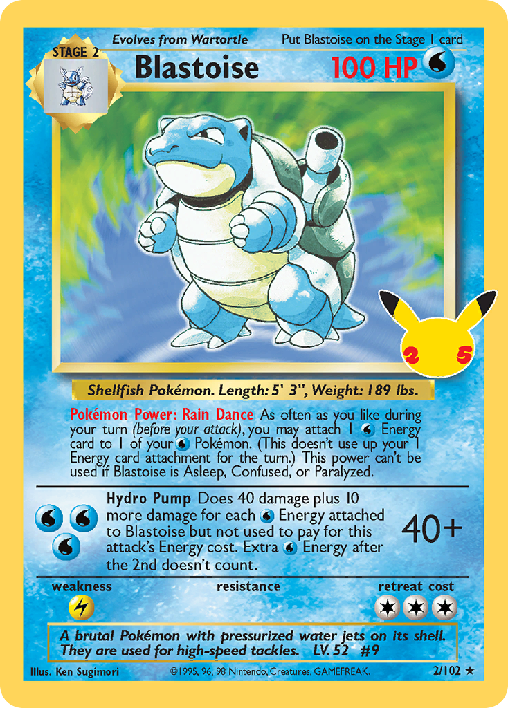 Blastoise [Base Set] Pokémon card