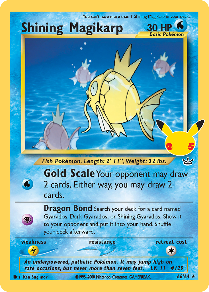 Shining Magikarp [Neo Revelation] Pokémon card