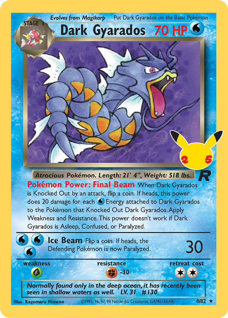 Dark Gyarados [Team Rocket] Pokémon card