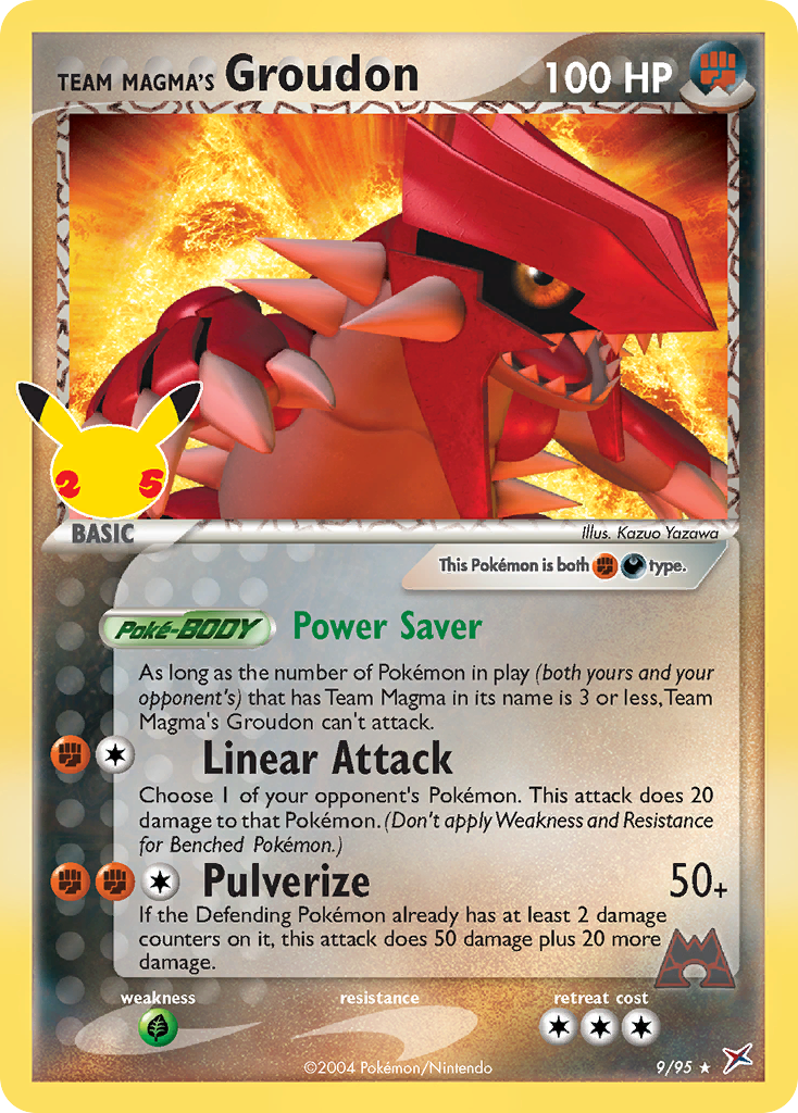 Team Magma's Groudon [EX Team Magma vs Team Aqua] Pokémon card