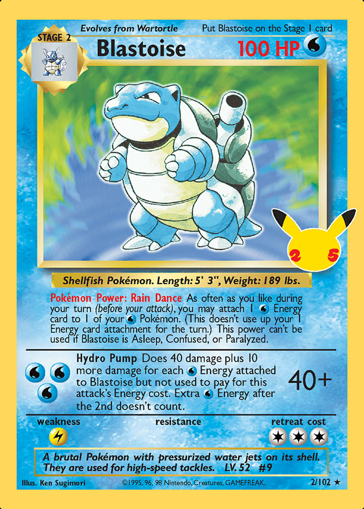 Blastoise [Base Set] Pokémon card