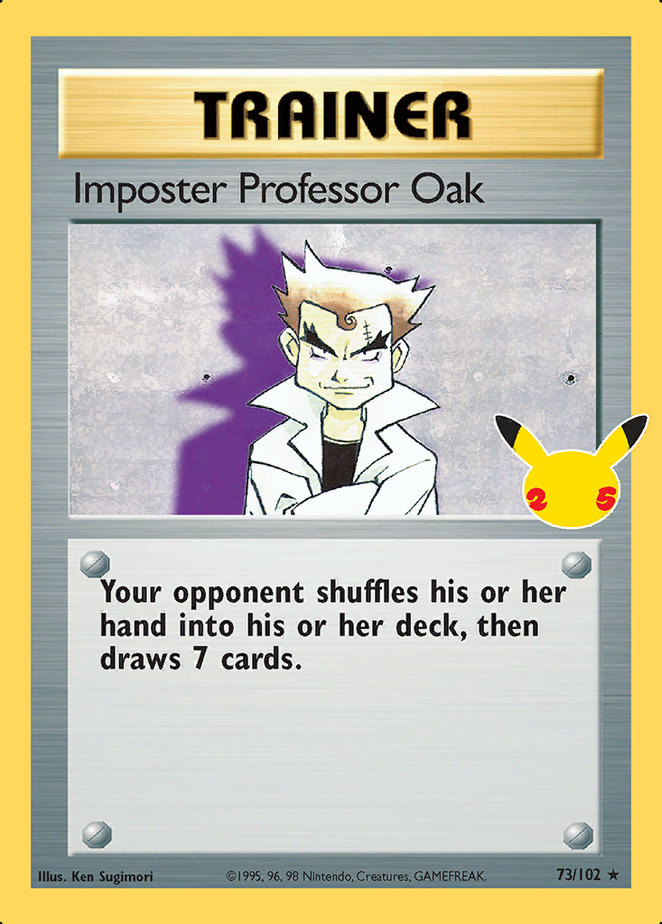 Imposter Professor Oak [Base Set] Pokémon card