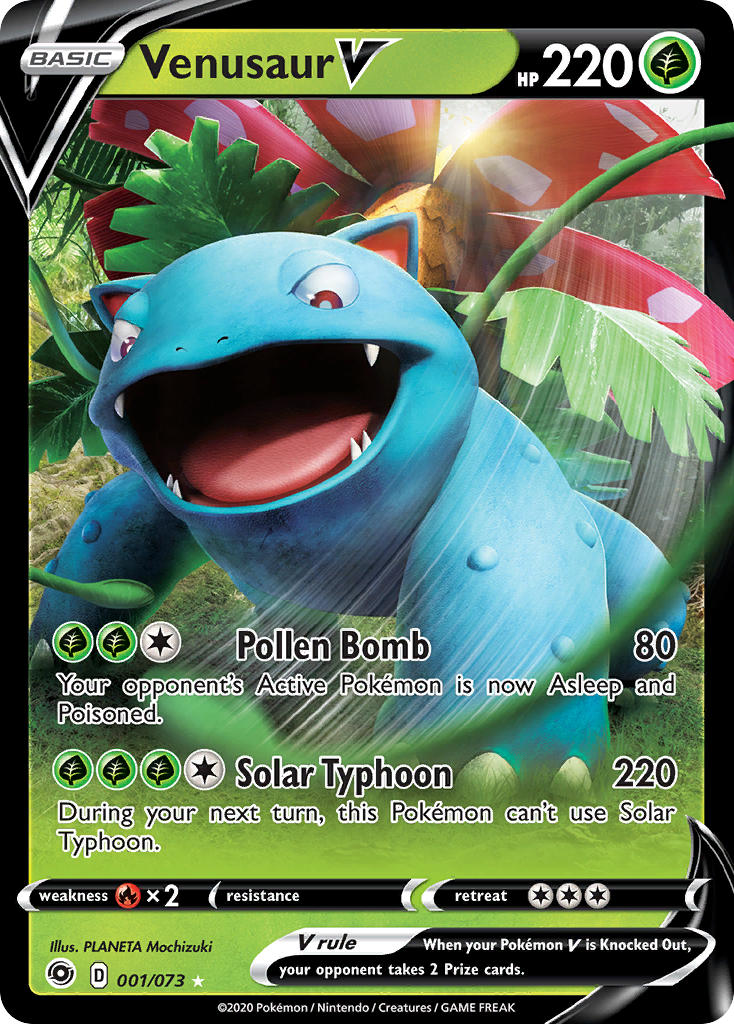 Venusaur V Pokémon card