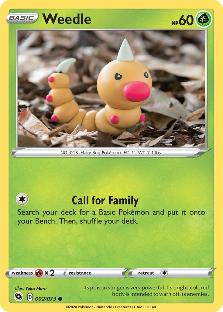 Weedle Pokémon card