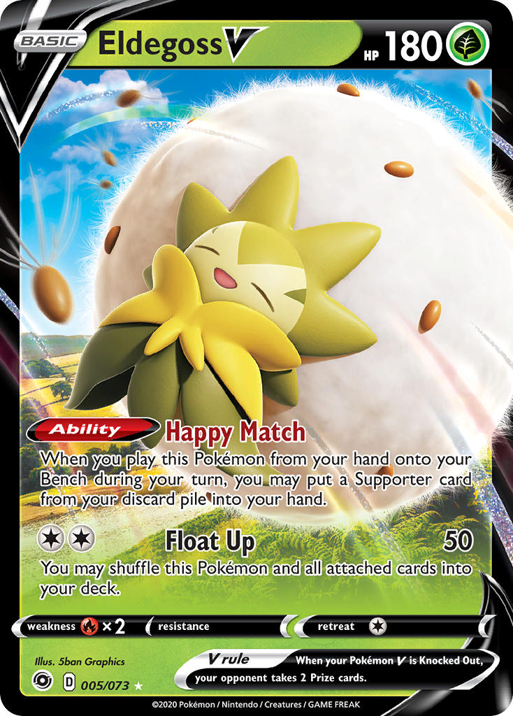 Eldegoss V Pokémon card