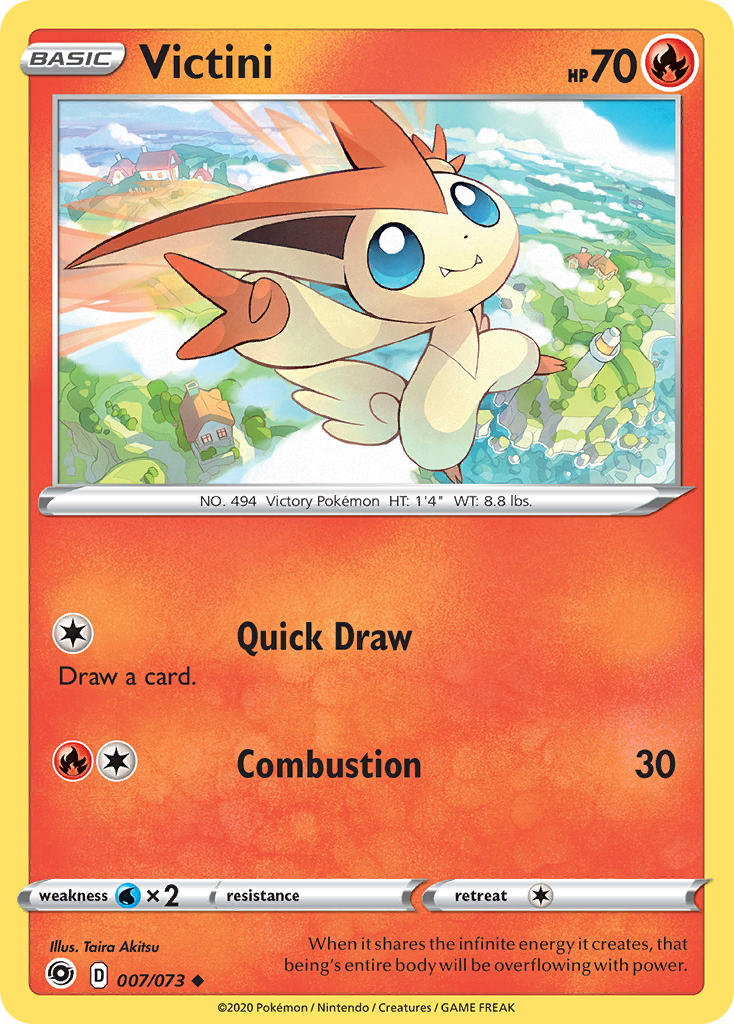 Victini Pokémon card