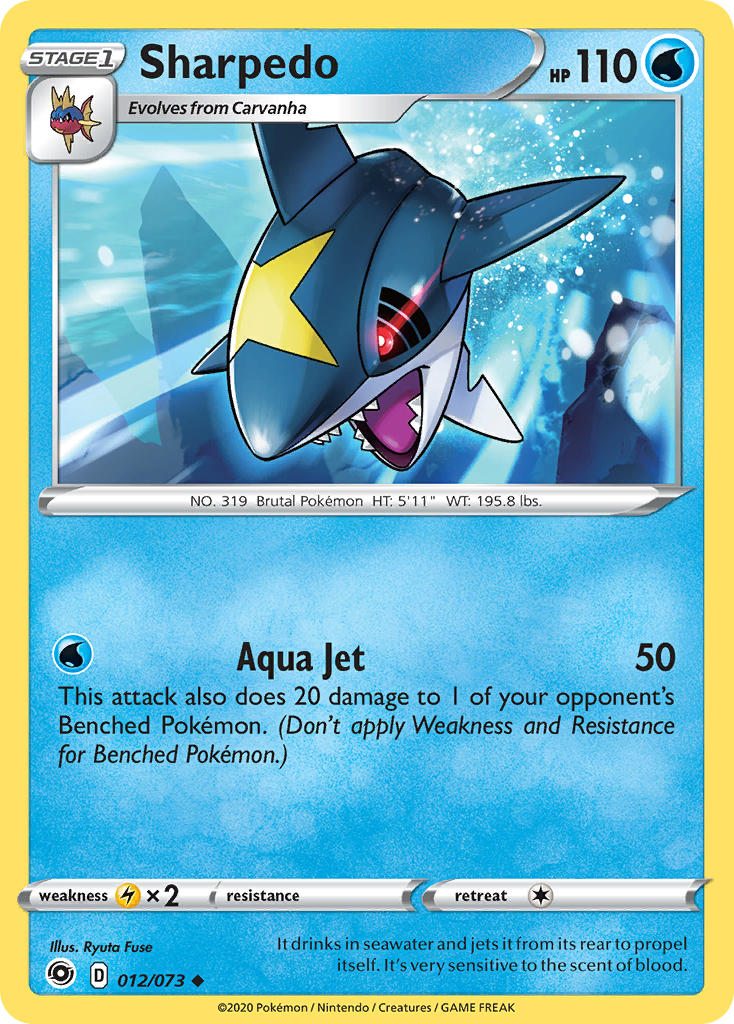 Sharpedo Pokémon card