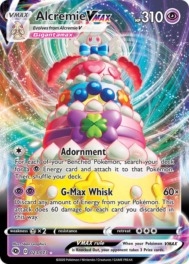 Alcremie VMAX Pokémon card