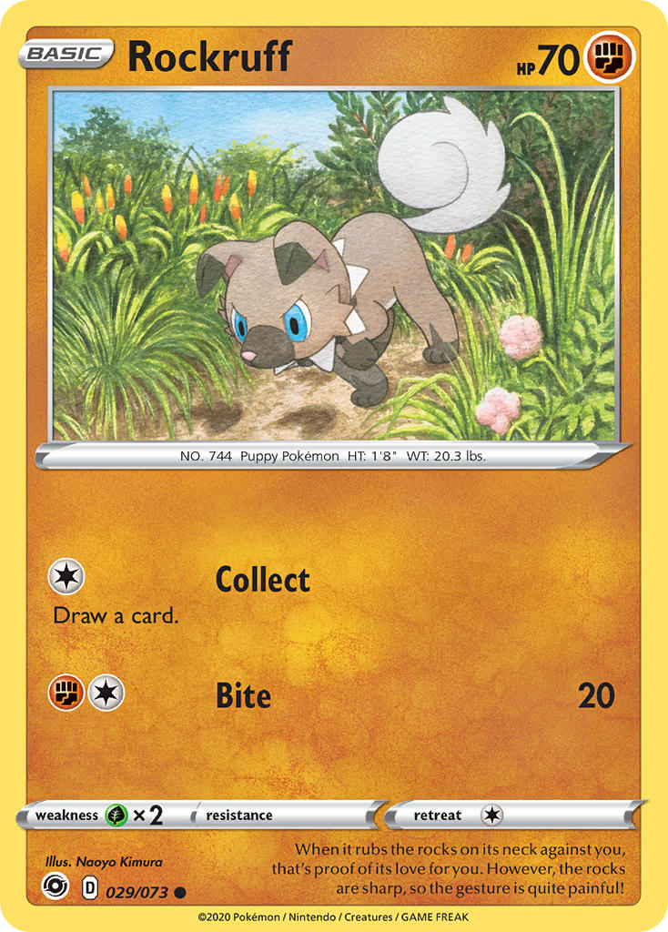 Rockruff Pokémon card