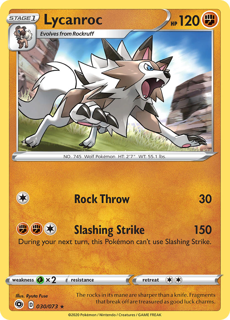 Lycanroc Pokémon card