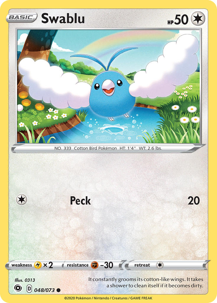Swablu Pokémon card