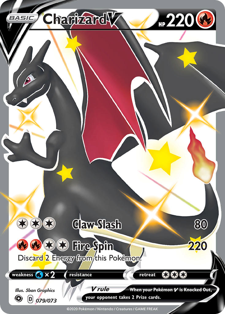 Charizard V Pokémon card
