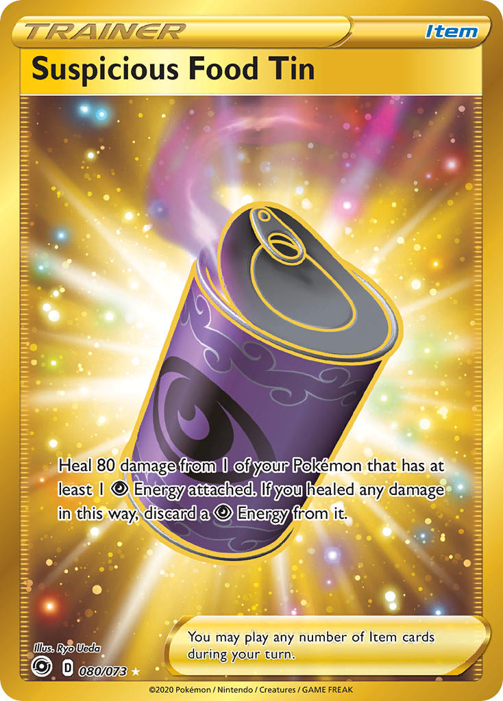 Suspicious Food Tin Pokémon card