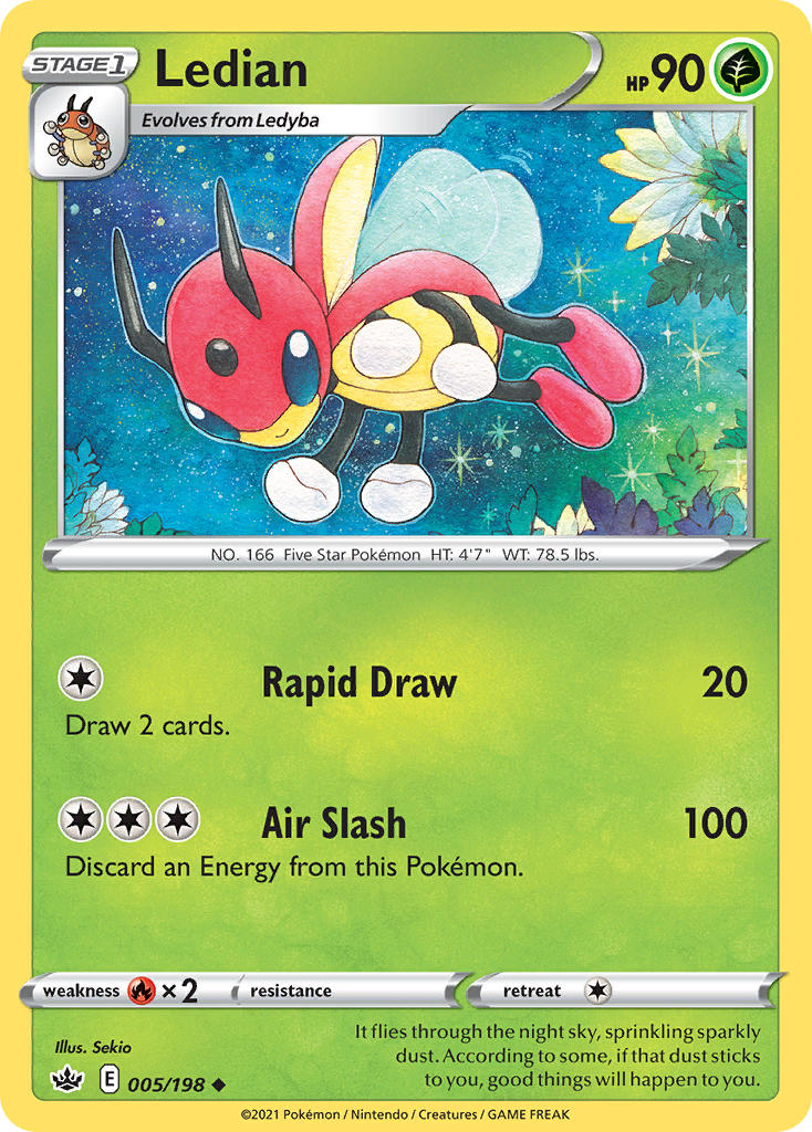 Ledian Pokémon card