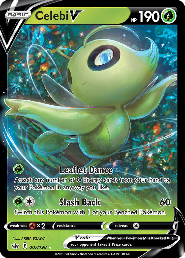 Celebi V Pokémon card