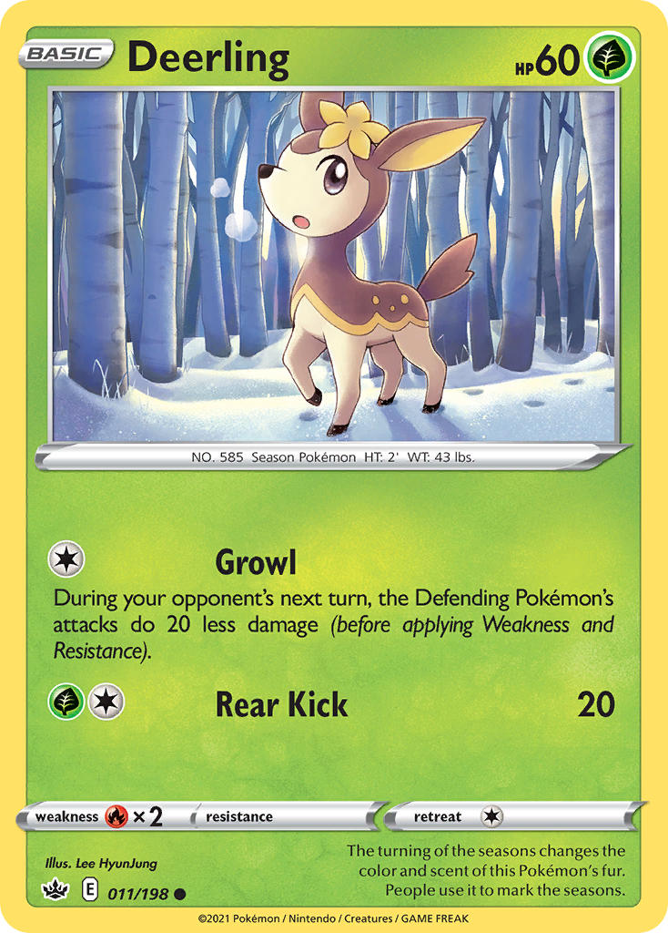 Deerling Pokémon card