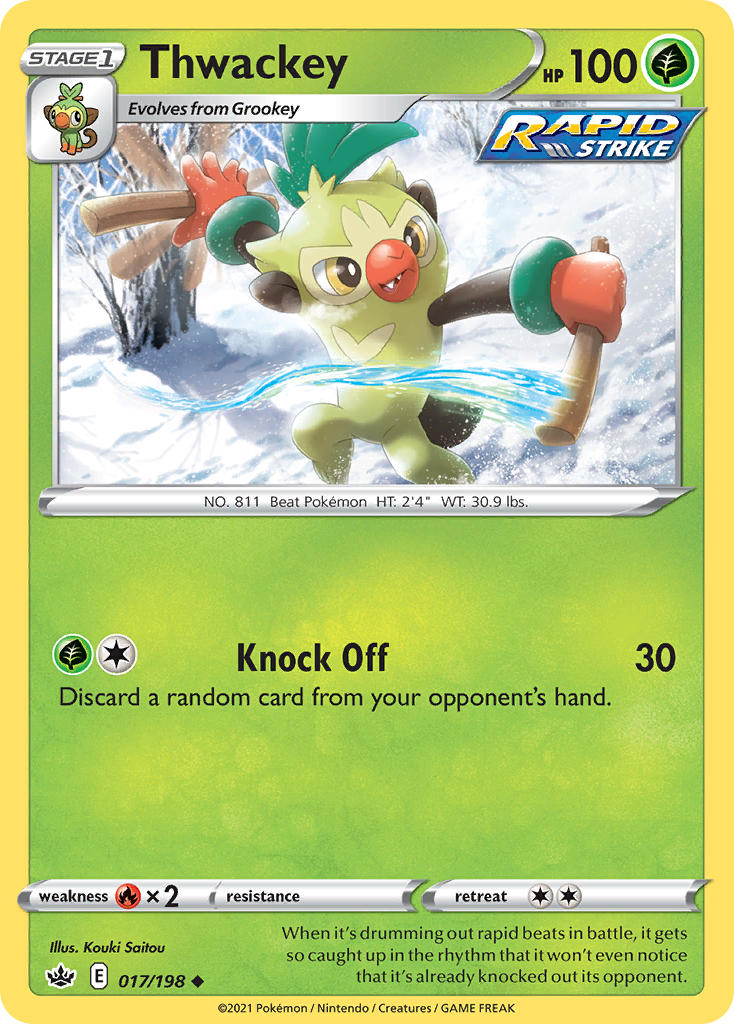 Thwackey Pokémon card
