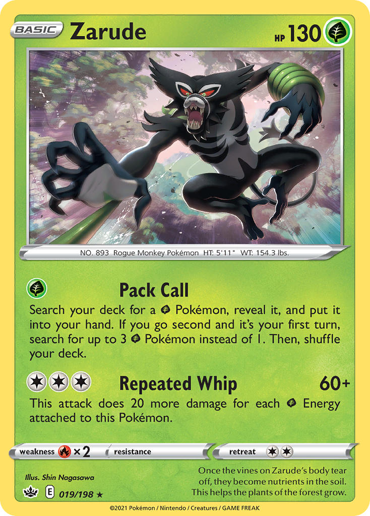 Zarude Pokémon card