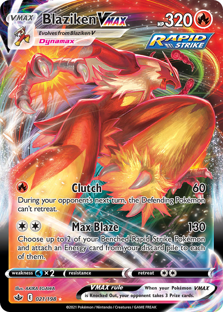 Blaziken VMAX Pokémon card