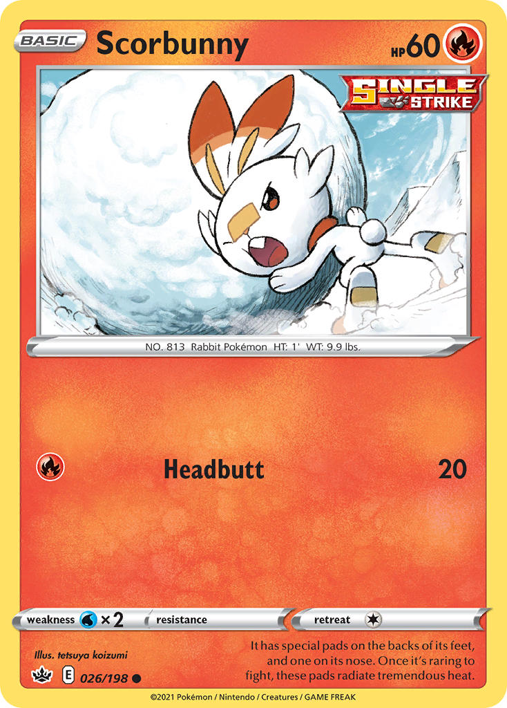 Scorbunny Pokémon card