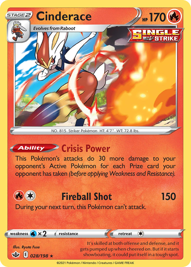 Cinderace Pokémon card