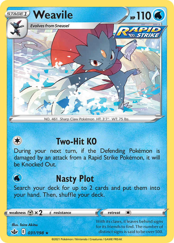 Weavile Pokémon card